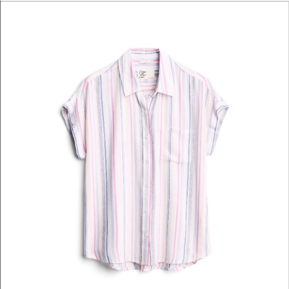 Cosmic Blue Love Ava Button Down